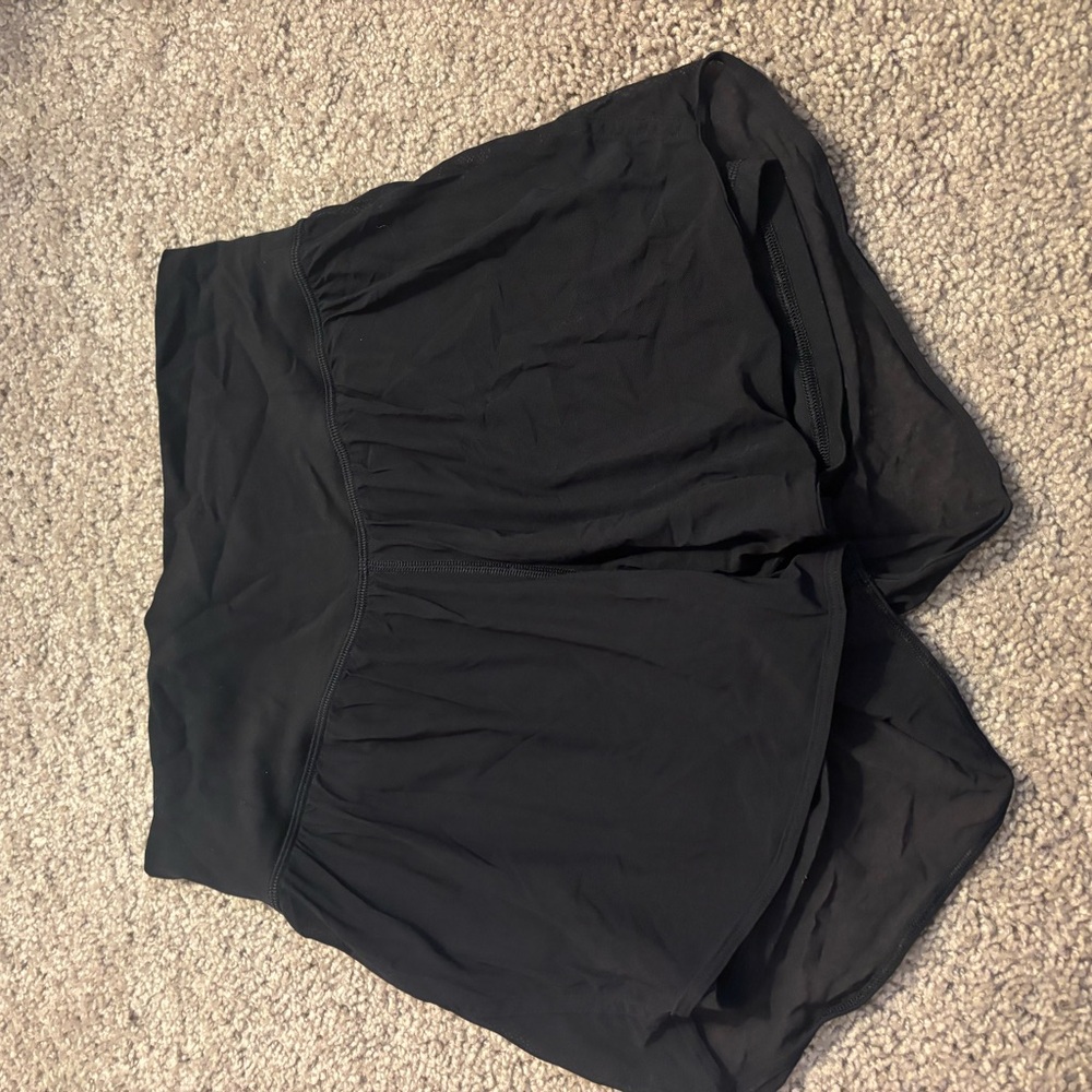 lululemon Black High Waist Women Shorts
